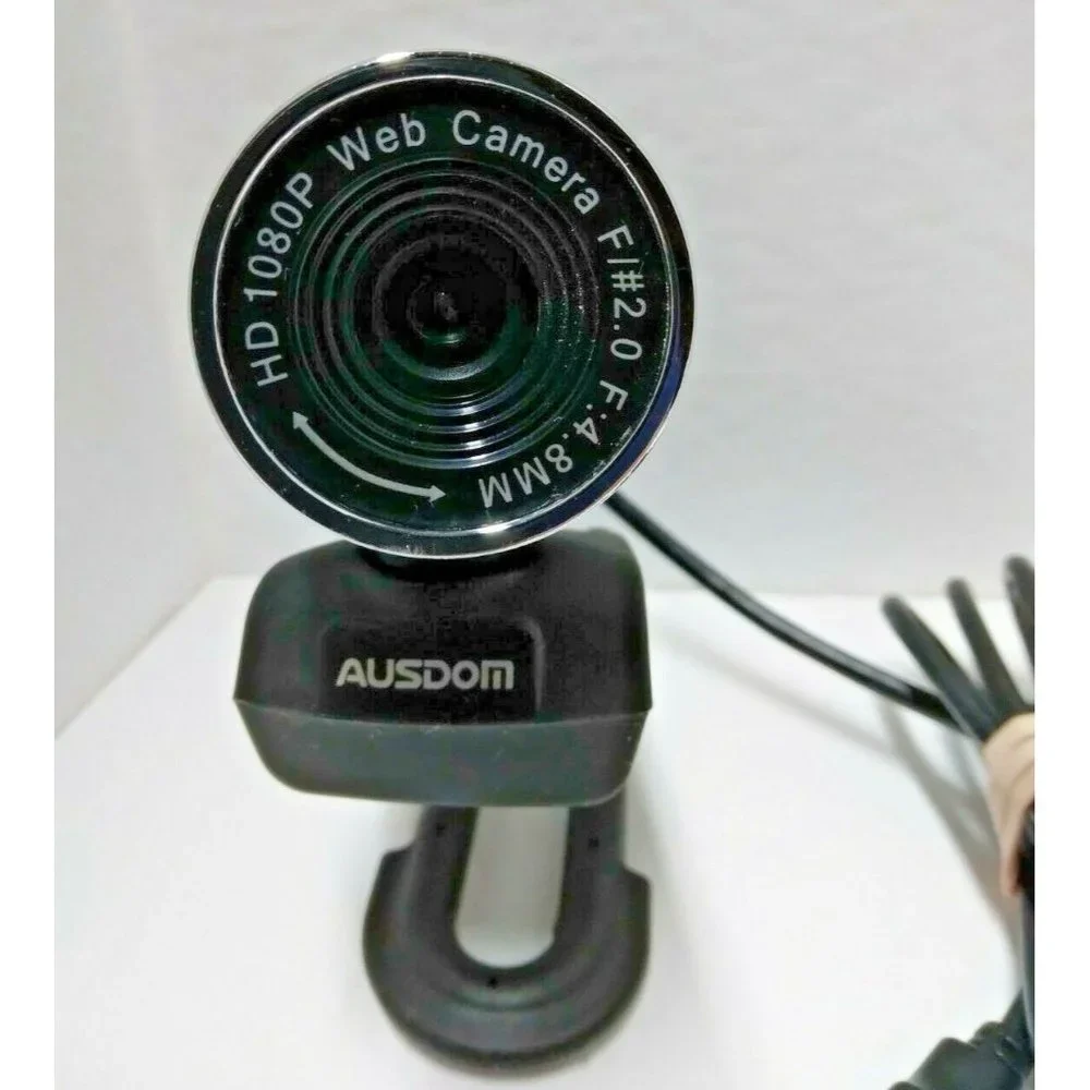 AUSDOM AW615 1080p PC WebCam 12MP with‎ Built-in Mic